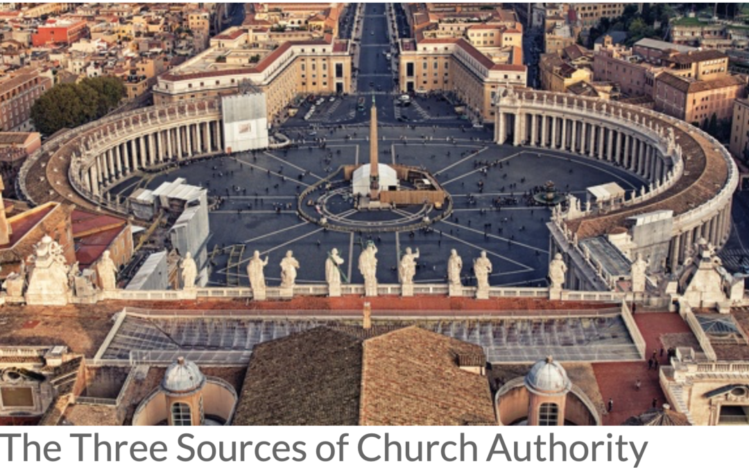 The Three Sources of Church Authority