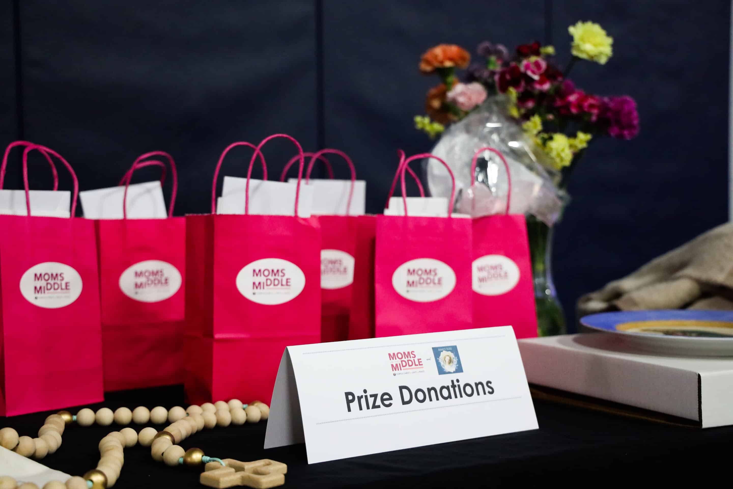 CUP Moms in Middle Marys WAY Program prize donations