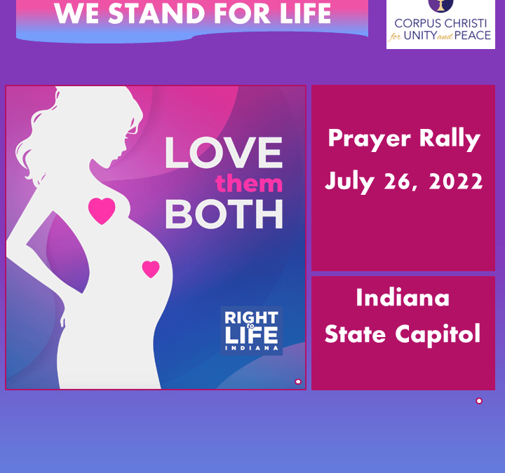 July 26 Prayer Rally: Save Indiana Babies!